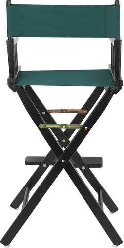 Vista 3 de Casual Home - Silla de director de 30 in, marco negro, con lona color verde, altura de barra