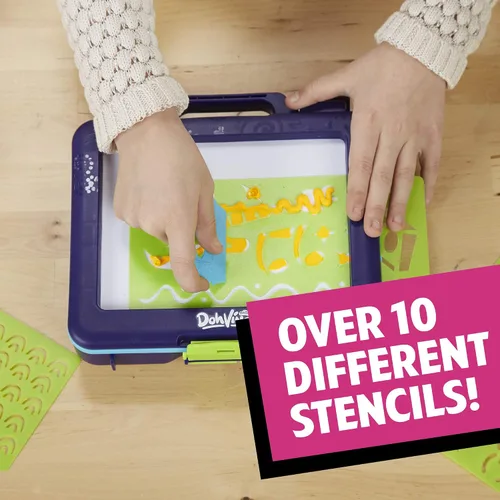 Vista 3 de Play-Doh DohVinci On the Go Art Studio - Funda para niños y adolescentes con 5 colores no tóxicos