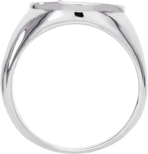 Vista 3 de DC Comics Anillo de acero inoxidable para hombre, diseño de superhéroe de la Liga de la Justicia, linterna verde