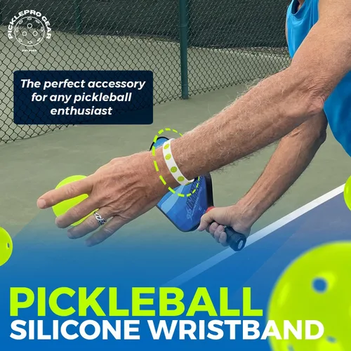 Vista 8 de Juego de calcomanías de pickleball – 9 divertidas calcomanías de vinilo + 10 pulseras de primer servidor – Accesorios de pickleball y regalos