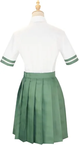Vista 6 de Drofe Suzume cosplay uniforme escolar para niñas Falda Suzume para disfraz de Halloween