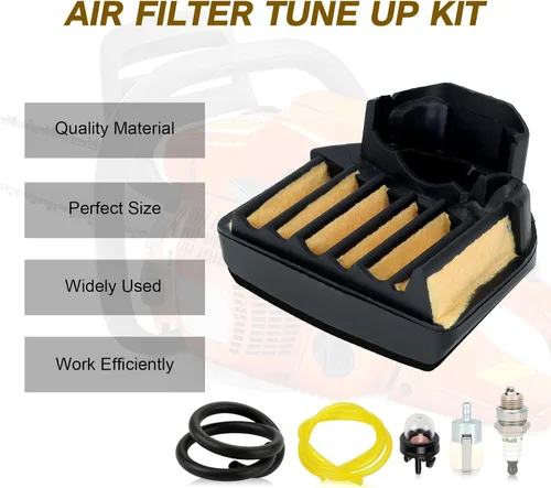 Vista 5 de Kit de afinación de filtro de aire 455 para Husqvarna 455 Rancher 460 Rancher 460 455E 461 Motosierra 537255701 Kit de mantenimiento con filtro