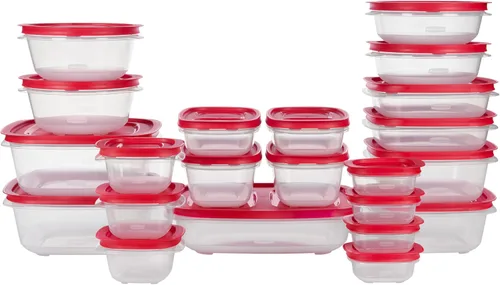 Vista 12 de Rubbermaid Contenedores de almacenamiento de alimentos de 42 piezas con tapas
