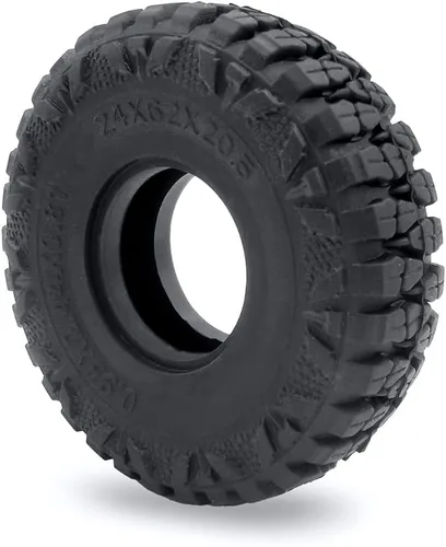Vista 5 de 1/24th RC Neumáticos de rueda de goma 2.441 in para Axial SCX24 Deadbolt Gladiator Bronco (estilo B)