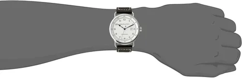 Vista 4 de Hamilton Khaki Navy Pioneer Silver Dial SS Cuero Automático Hombres Reloj H77715553, plateado, Reloj automático