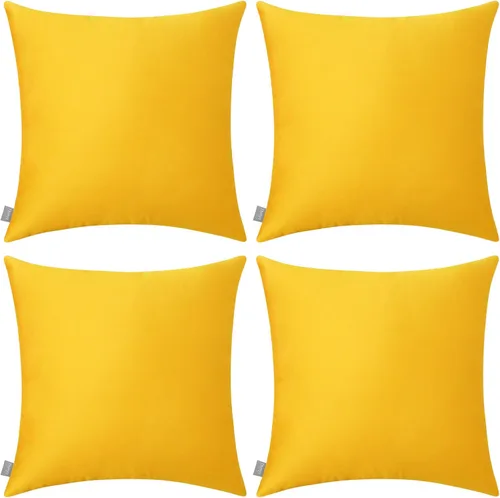 Vista 49 de Thmyo - Paquete de 4 fundas de almohada decorativas de 100 % algodón para lumbar, cómodas, sólidas, para Navidad/Halloween, fundas de cojín Blanco