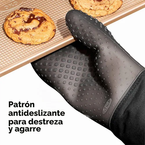 Vista 6 de OXO Good Grips - Manopla de horno de silicona, color negro