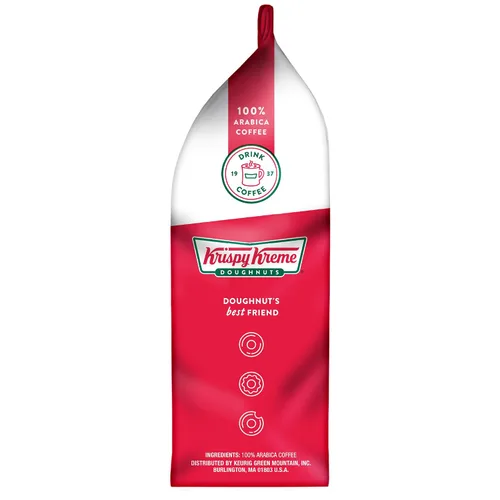 Vista 11 de Krispy Kreme Donuts, clásico, café molido, tostado medio, bolsa de 12 onzas