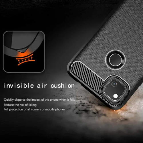 Vista 4 de Asuwish Funda compatible con Google Pixel 4a 4G y protector de pantalla de vidrio templado, accesorios de celda, funda protectora de TPU suave