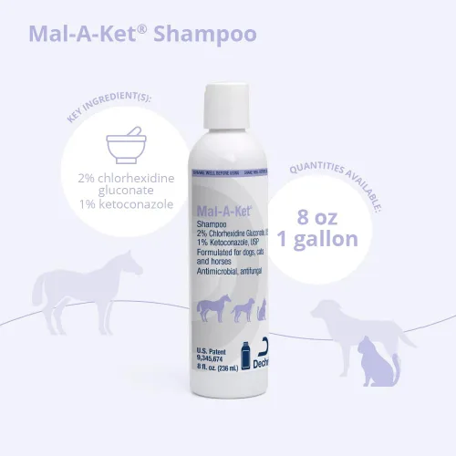 Vista 2 de Mal-A-Ket Champú para perros y gatos, 8 oz