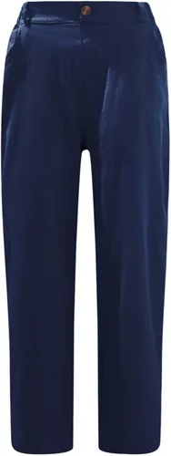 Vista 2 de Pantalones capri para mujer, pantalones casuales recortados, cintura elástica, pantalones de verano de longitud 34 con bolsillos, tallas S-3XL