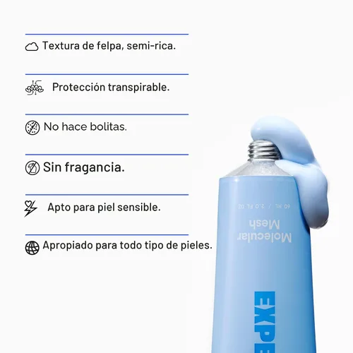 Vista 7 de Experiment Malla Molecular Barrera de Reparación Hidratante Facial - Crema Facial Ligera y Calmante para Fuerza, Enrojecimiento e Irritación