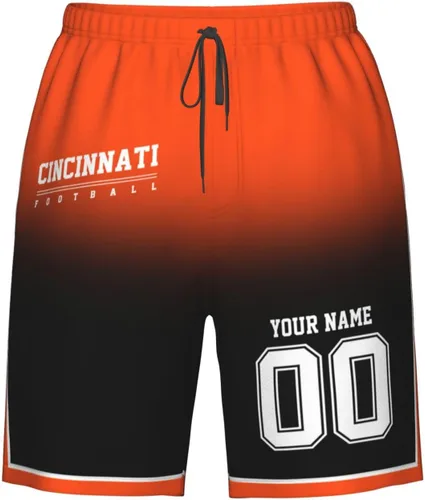 Vista 9 de Pantalones cortos de playa personalizados de fútbol para hombre, de secado rápido, personalizados con cualquier nombre y número, regalos