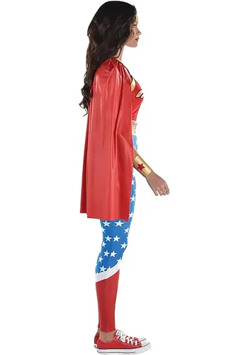 Vista 2 de Disfraz de Mujer Wonder Woman de DC Comics Multicolor
