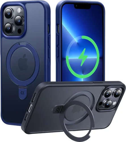 Vista 53 de CASEKOO - Funda diseñada para iPhone 14 Pro con soporte magnético invisible [protección contra caídas de grado militar] [compatible con MagSafe]