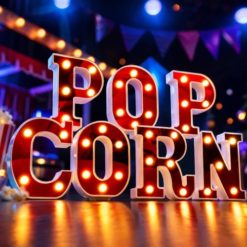 Vista 10 de Aurelema Casino 6.3" Letras de cartel de noche de cine para fiestas, cartel de luz de marquesina alimentado por batería, luces LED de letras