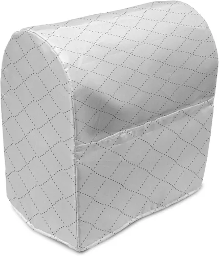 Vista 63 de Ambesonne Funda moderna para batidora, patrón de estrellas pequeñas como diamantes para la oficina en casa, arte contemporáneo, organizador
