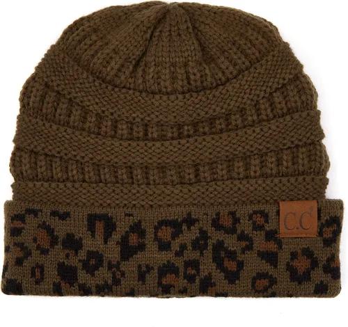 Vista 328 de C.C Trendy Warm Chunky Soft Stretch Cable Knit Beanie
