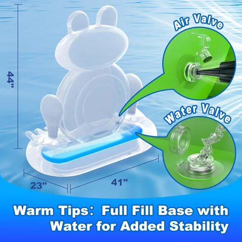 Vista 7 de MOONTOY Juguetes de piscina para niños, juego de mesa inflable de dardos de rana, juegos de piscina para playa y patio trasero, juguetes de agua