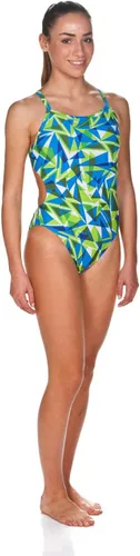 Vista 2 de Arena Women's Shattered Glass Challenge Back One Piece Swimsuit