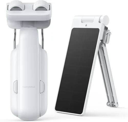 Vista 10 de SwitchBot - 2 paquetes de abridor de cortinas inteligente automático con Hub3 - Control remoto Bluetooth con aplicación/temporizador, motor de alto