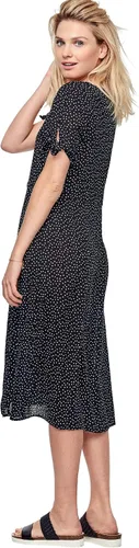 Vista 4 de Ellos Vestido de manga con lazo en talla grande para mujer