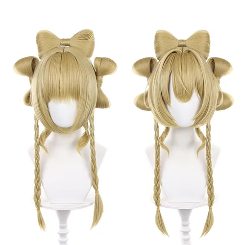 Vista 32 de Peluca para cosplay, disfraz de anime, pelo largo, cabello ondulado negro con flequillo y para mujer, fiesta familiar de Halloween Isolda