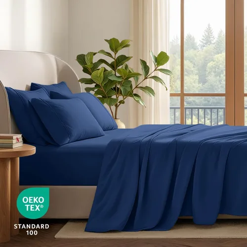 Vista 6 de Bare Home Hotel Luxury - Juego de sábanas Queen extra suave, 6 piezas, bolsillos profundos, ajuste fácil, refrescantes y transpirables, resistentes