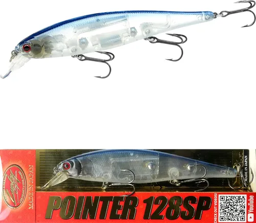 Vista 29 de LUCKY CRAFT Pointer 128SP, Señuelo de Pesca de Lubina de Lago de Agua Dulce, Jerkbait, Suspendido, Aparejos de Pesca, Accesorios de Pesca, Equipo