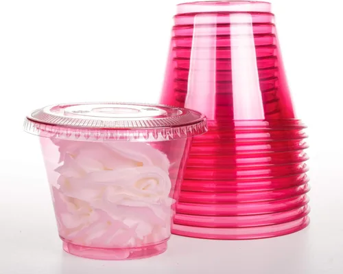 Vista 8 de Golden Apple, Juego de 25 vasos de color con tapas de cúpula sin agujero (azul)..