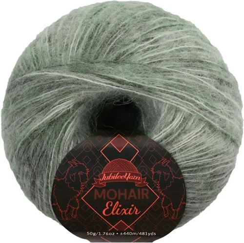 Vista 58 de JubileeYarn Mohair Elixir Yarn - 50g/Skein Baby Wool Blend - Cosmopolitan - 1 Skein