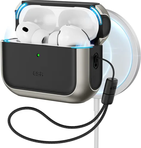 Vista 13 de ESR Funda para AirPods Pro 3, compatible con AirPods Pro de 3ª generación (2025), compatible con MagSafe, cubierta de protección completa contra