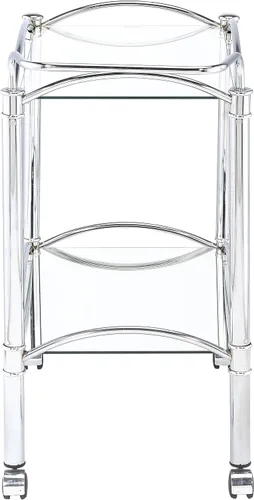 Vista 6 de Coaster Home Furnishings 910077 carro de servicio cromado