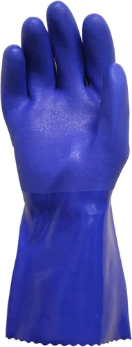 Vista 2 de Guantes recubiertos de PVC de la marca Big Time Products, M, Azul