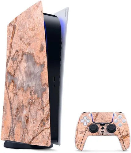 Vista 42 de MightySkins - Skin para juegos para PS5 / Playstation 5 Bundle – Mármol ámbar Envoltura protectora de vid Fácil de aplicar y cambiar