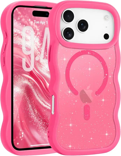 Vista 98 de Pepmune - Funda para iPhone 12 Pro Max con marco ondulado y estructura rígida, color mate claro, cubierta trasera unisex, compatible con Magsafe