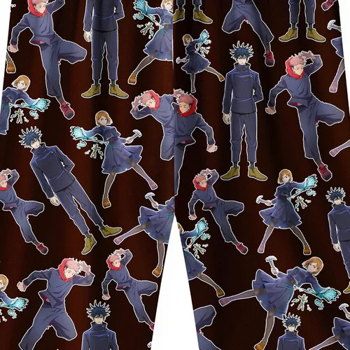 Vista 6 de Camiseta de Jujutsu para niños, traje de manga corta con póster de personaje de anime, pantalones cortos de 8 a 12 años