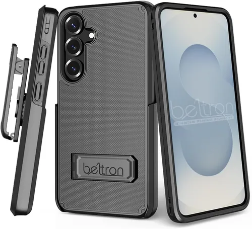 Vista 11 de BELTRON - Funda con clip para cinturón para Samsung Galaxy S24 Ultra, funda protectora delgada de doble capa de agarre de cuerpo completo y funda