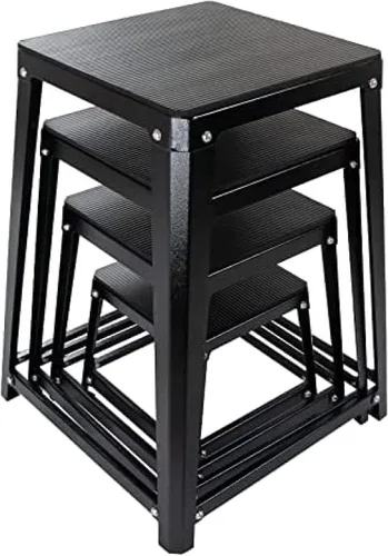 Vista 7 de Caja pliométrica de la plataforma, sistema pliométrico del salto de la caja para el entrenamiento casero del gimnasio, acondicionamiento
