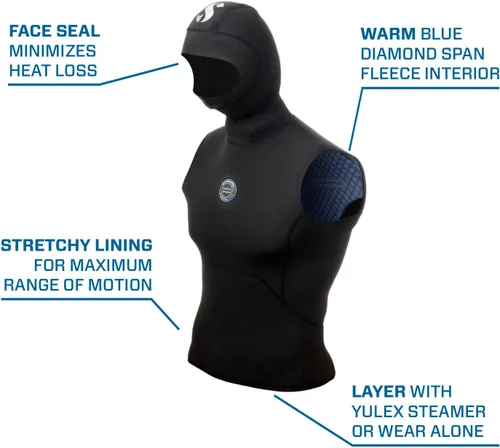 Vista 4 de SCUBAPRO Everflex Yulex - Chaleco de buceo con capucha, hombre, 5/0.118 in