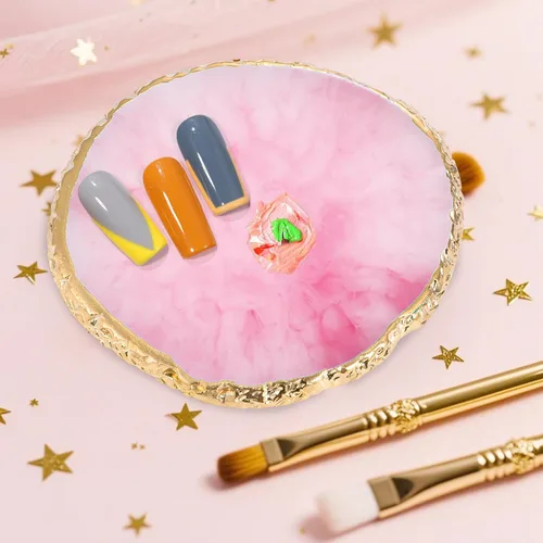 Vista 5 de BESARME 11 herramientas de arte de uñas, paleta de arte de uñas con 5 bolígrafos de escultura artística de uñas y bolígrafo de puntos de 2 vías