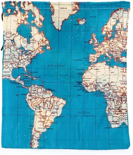 Vista 6 de Bolsas de viaje alrededor del mundo Kikkerland, set de 3