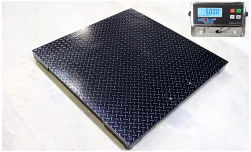Vista 10 de SellEton SL-700-2x2 - Básculas de suelo con indicador digital para envío de almacén y pesaje industrial resistente