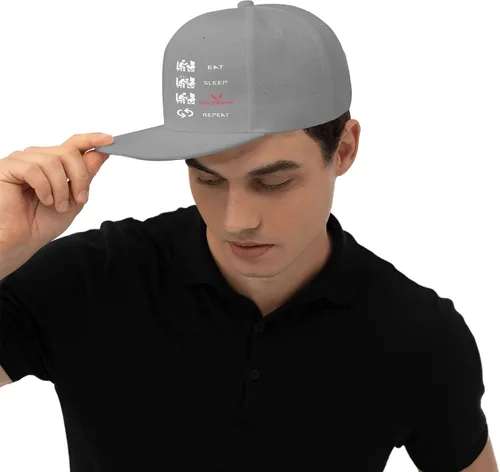 Vista 8 de YGDYFBB Eat Sleep Valorant Repeat - Gorra de béisbol ajustable unisex lavable e informal con visera