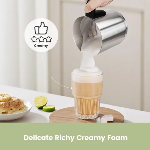 Vista 10 de Gevi Cafetera de capuchino automática de 20 bares, de calentamiento rápido, con espumador de leche espumosa para expreso, latte macchiato, tanque