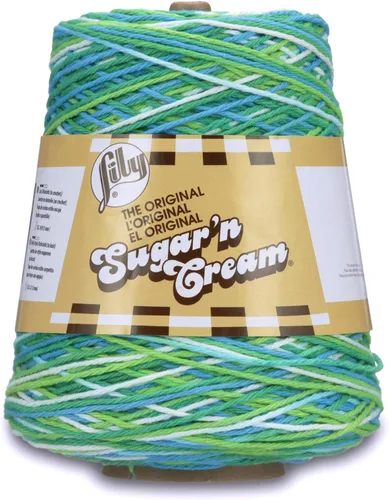 Vista 10 de Hilados Lily Sugar and Cream, Algodón, Blanco, Paquete de 10