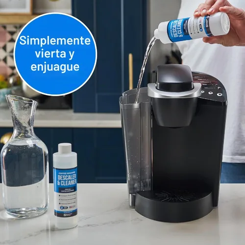 Vista 6 de Essential Values Solución Descalcificadora (8 fl oz / 236 ml) – Limpiador de Cafetera para Nespresso, Keurig, Breville y Más – Funciona en Todas