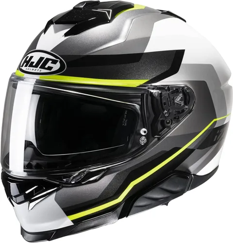 Vista 4 de Casco de motocicleta HJC i71 Nior Natural, aprobado por DOT (MC1SF, grande)