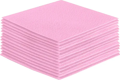 Vista 135 de FabricLA Hojas de fieltro acrílico para manualidades, cuadrados de fieltro precortados suaves de 4 x 4 pulgadas (3.9 in x 3.9 in), utiliza hojas