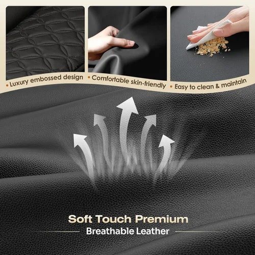 Vista 8 de Silla de oficina ergonómica con reposapiés, silla de escritorio con patas cruzadas con brazos abatibles, asiento de resorte más ancho y grueso